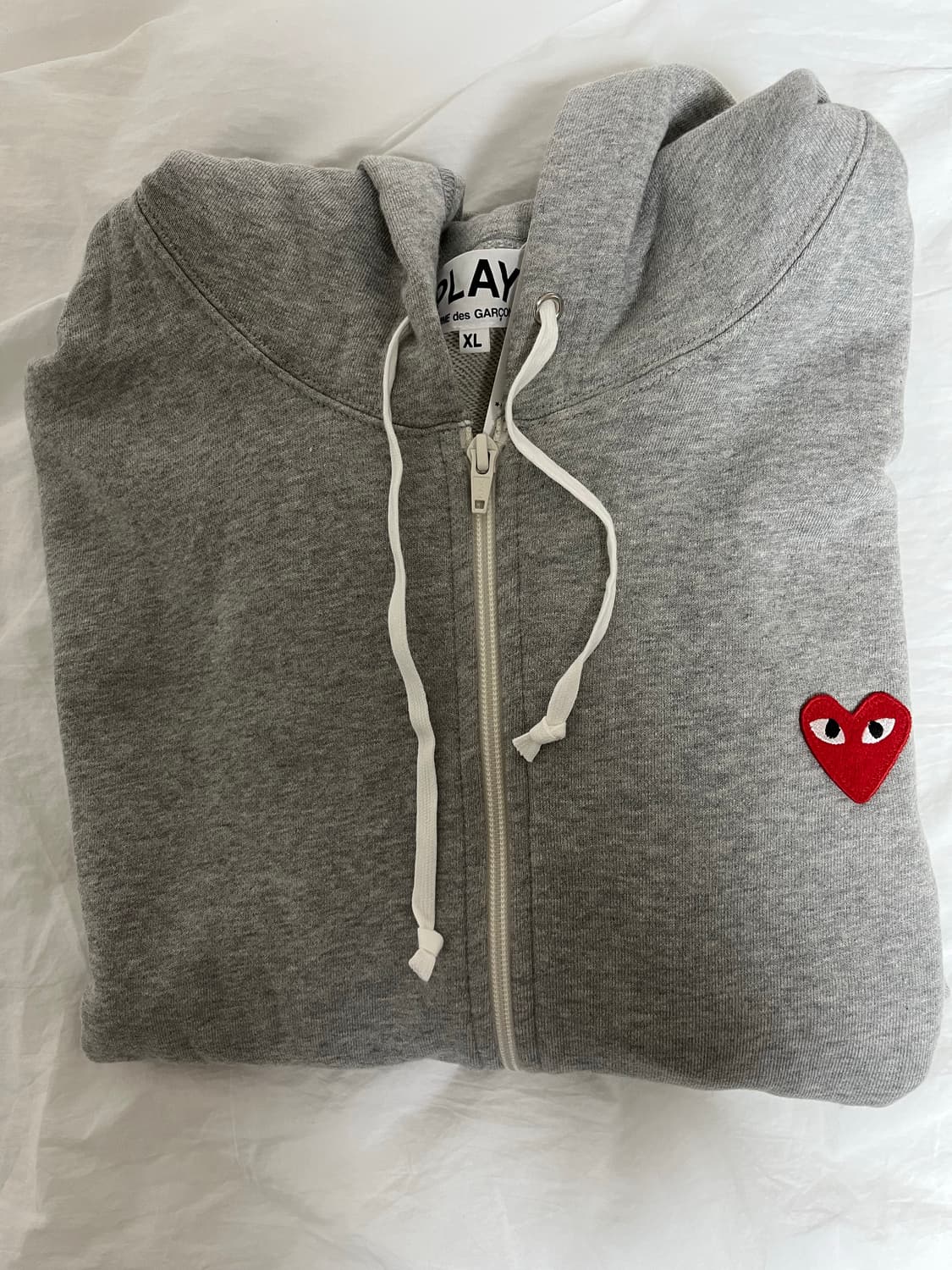 꼼데가르송 후드집업 그레이 L, XL 상품이미지6