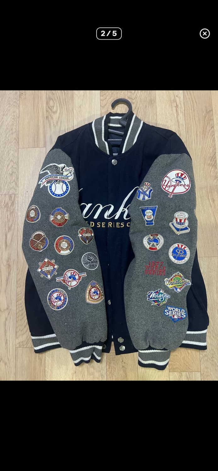 제프 해밀턴 X MLB 뉴욕 양키스 바시티 자켓 상품이미지2