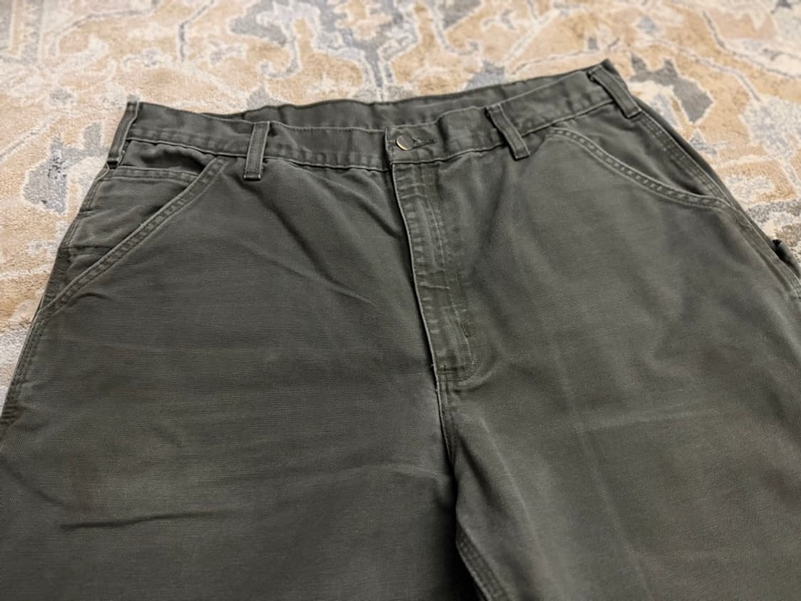 [칼하트] 오리지널 빈티지 B11 싱글니 워크팬츠 모스그린 (36x34) 상품이미지3
