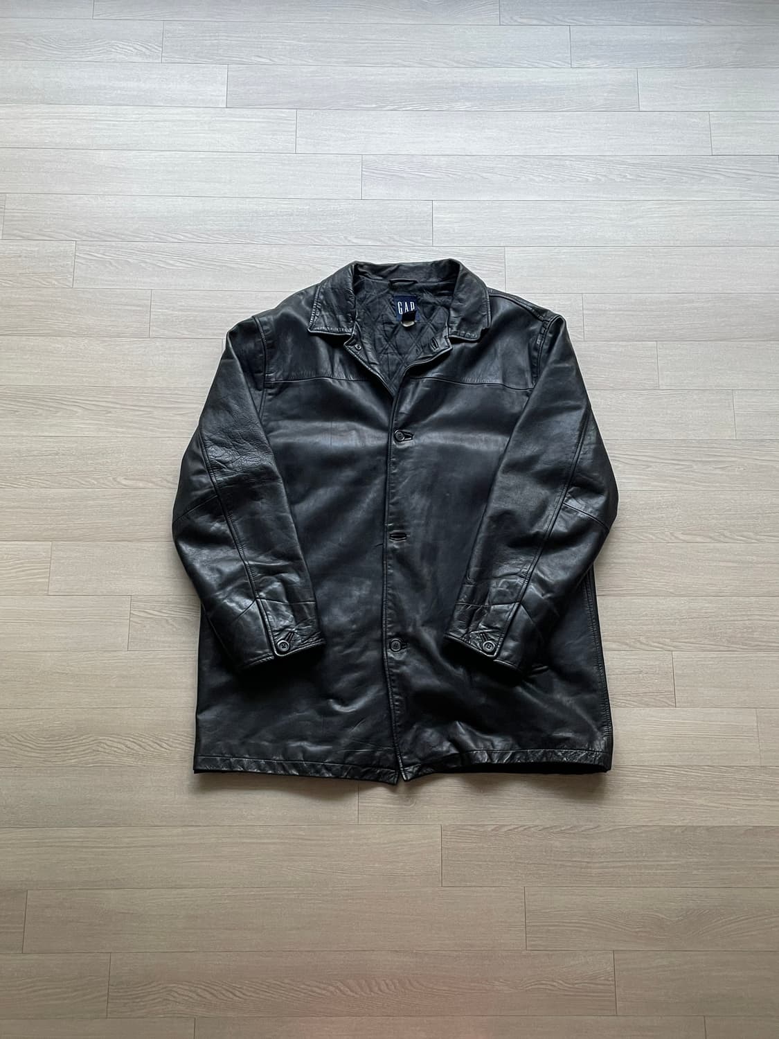 90s 올드갭 레더 카코트 gap carcoat 상품이미지1