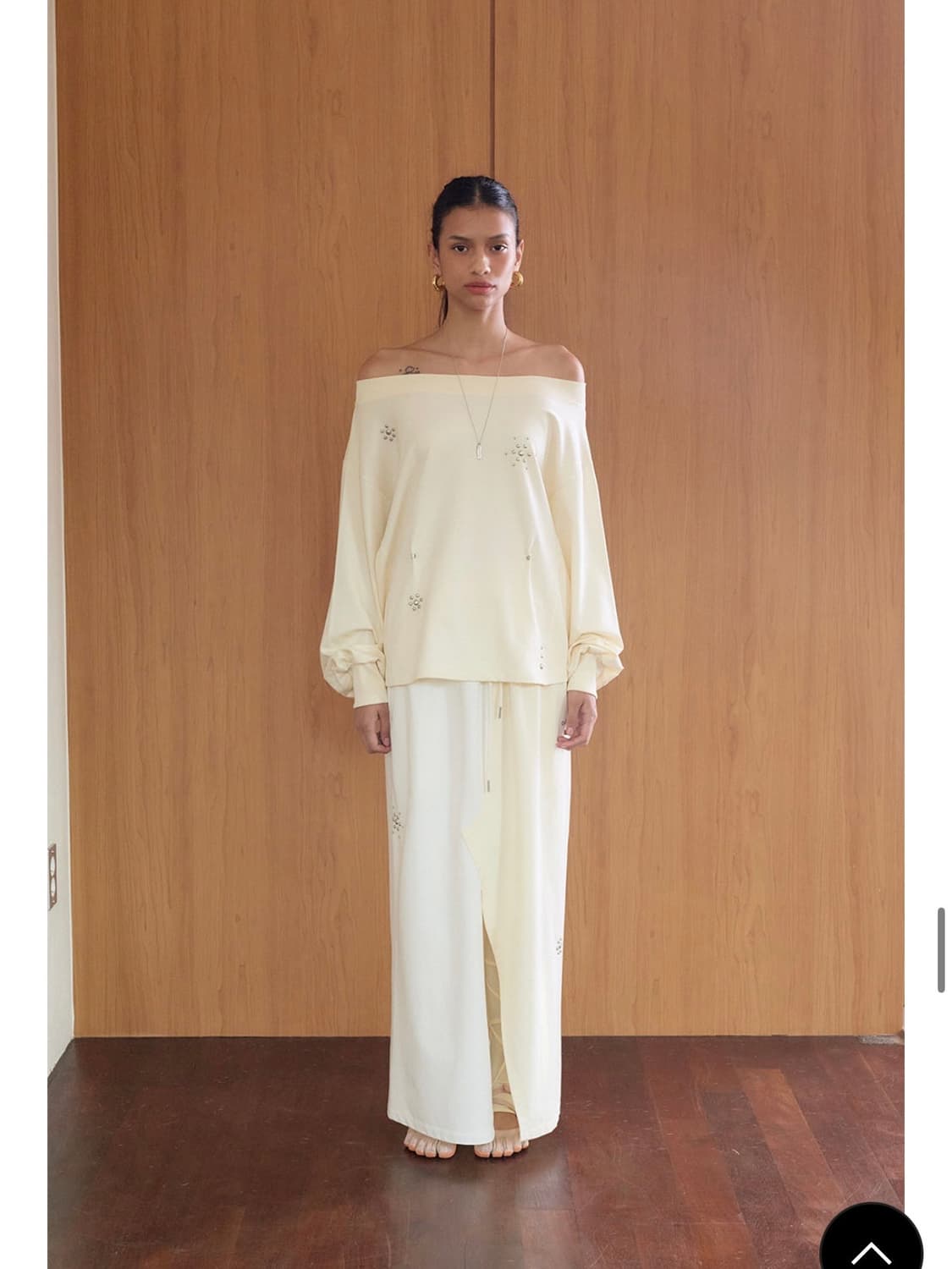 아우어솔티 Up Patch Boatneck Sweatshirt / San 상품이미지2