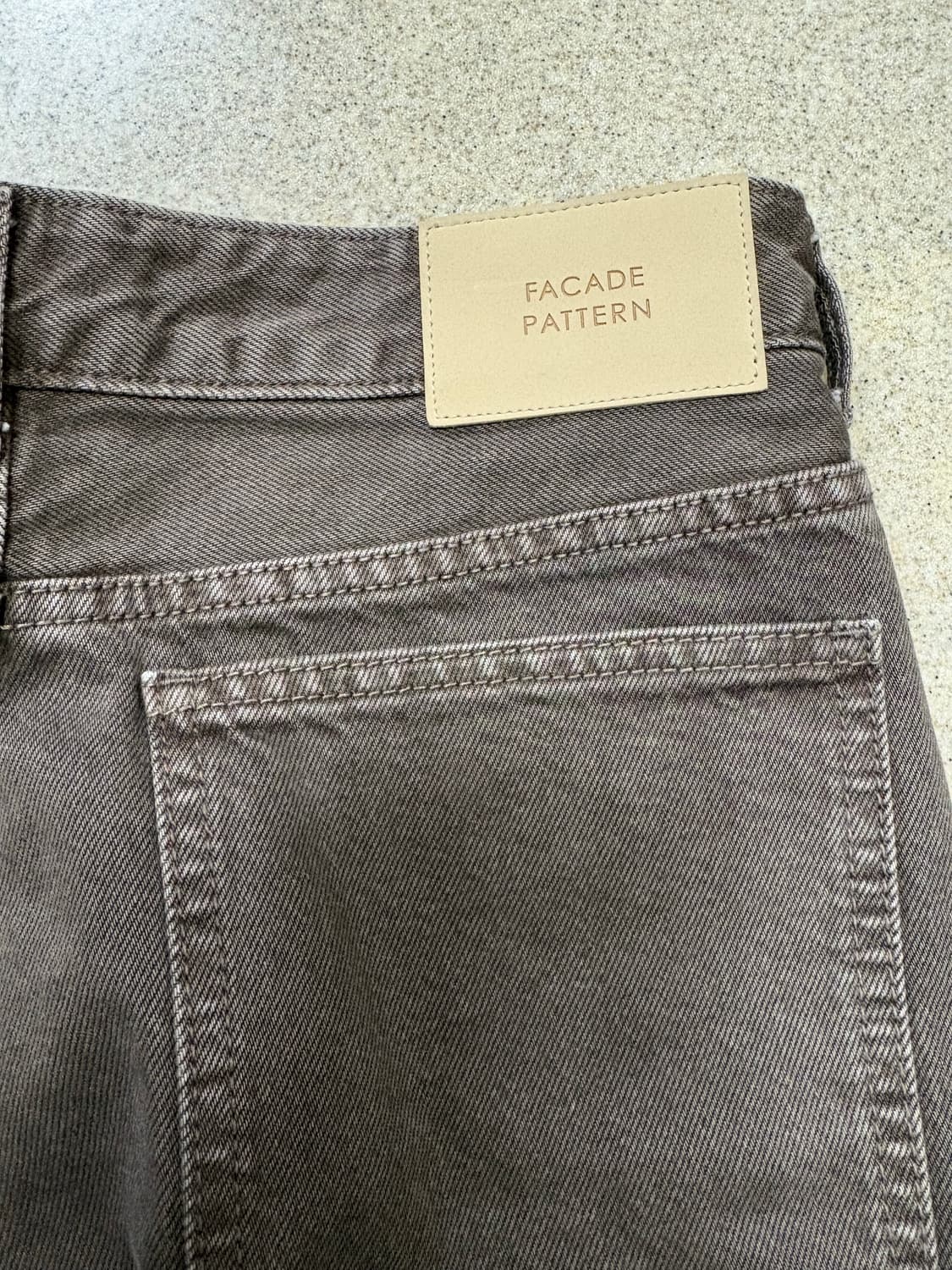 파사드패턴 클래식데님 애쉬브라운 xs 상품이미지6
