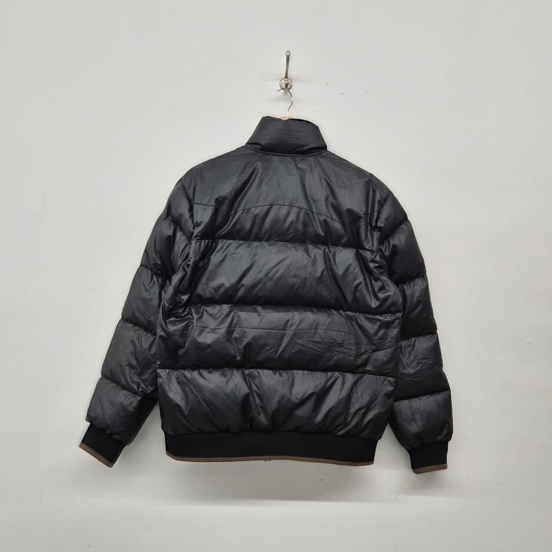 빔즈 블랙 브라운 리버시블 패딩 점퍼 여성 M 상품이미지9
