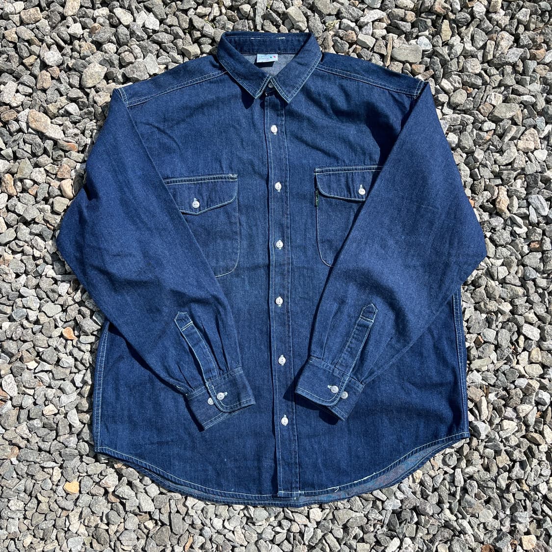 ITALY 베네통 데님 셔츠 (실측확인) 상품이미지1