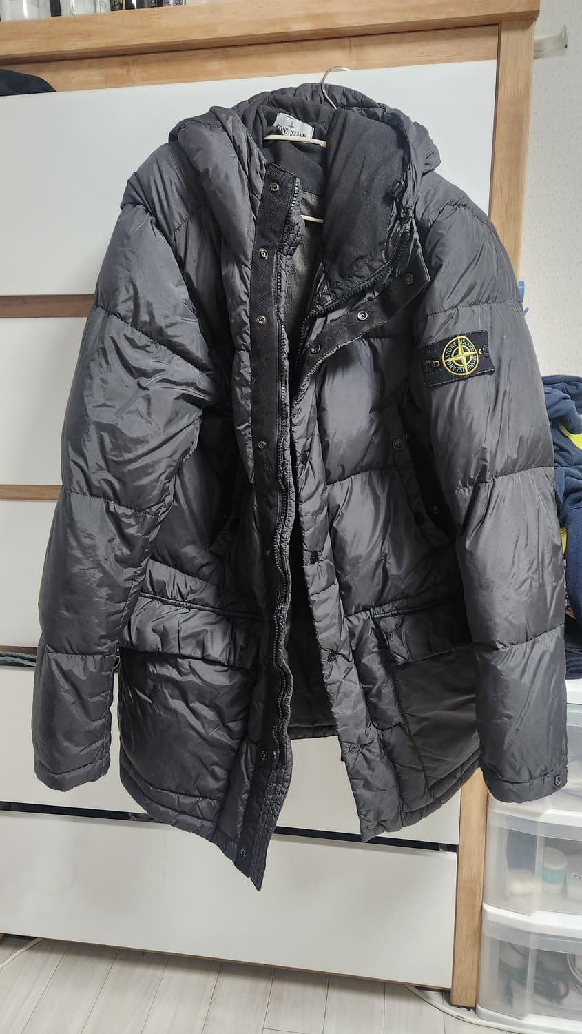 정품.한글택.스톤아일랜드.패딩.사이즈XL 상품이미지1