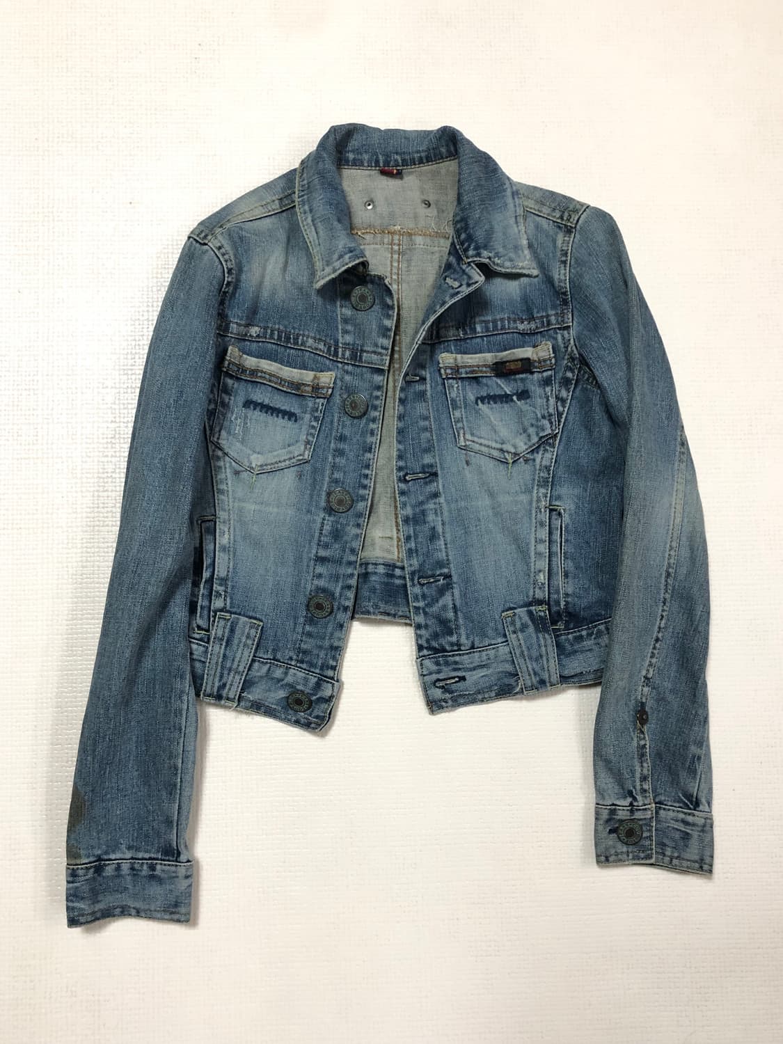 빈티지 데님 크롭 자켓 상품이미지8
