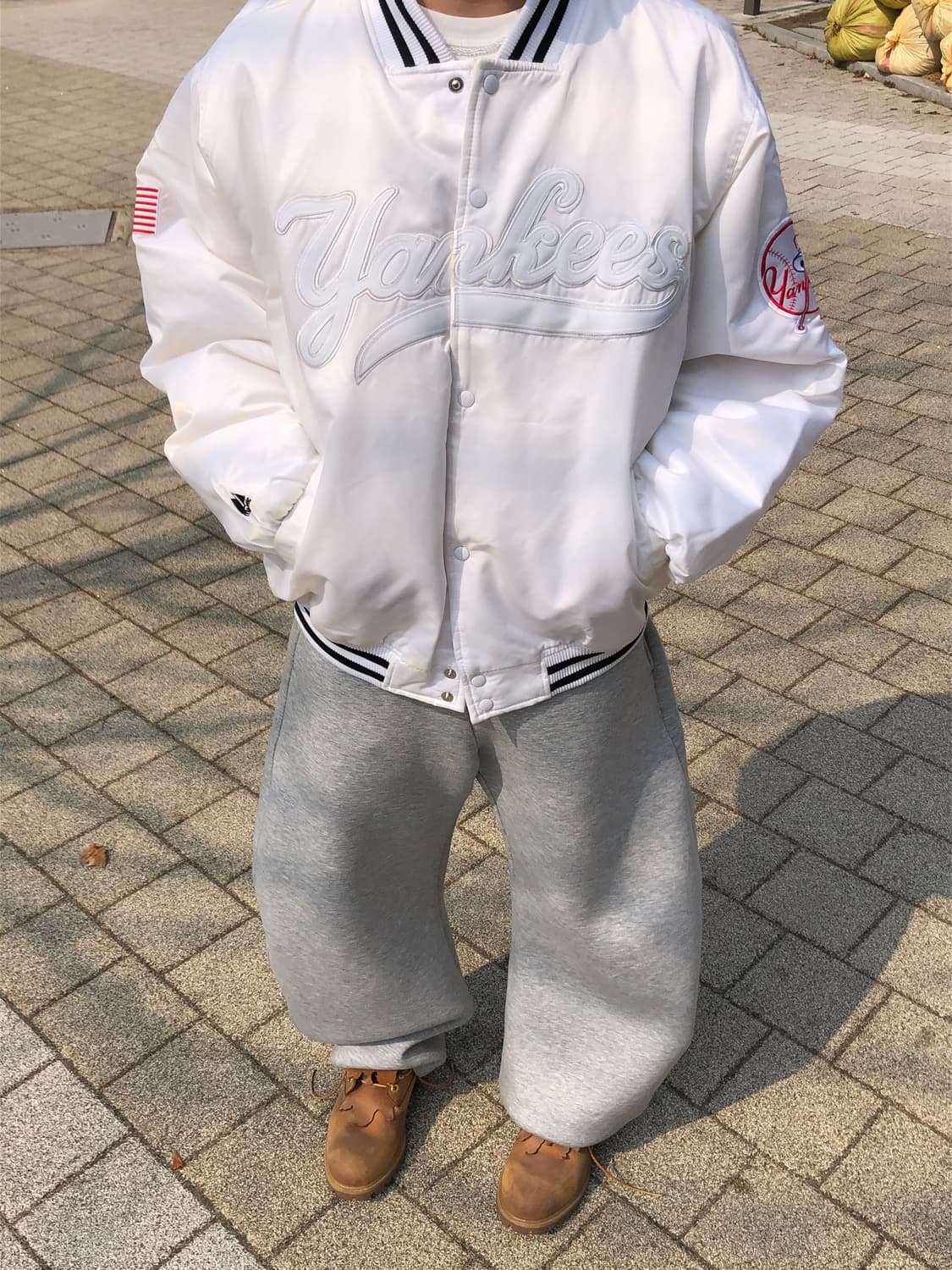 Majestic'NewYork Yankees Varsity Jacket 상품이미지4