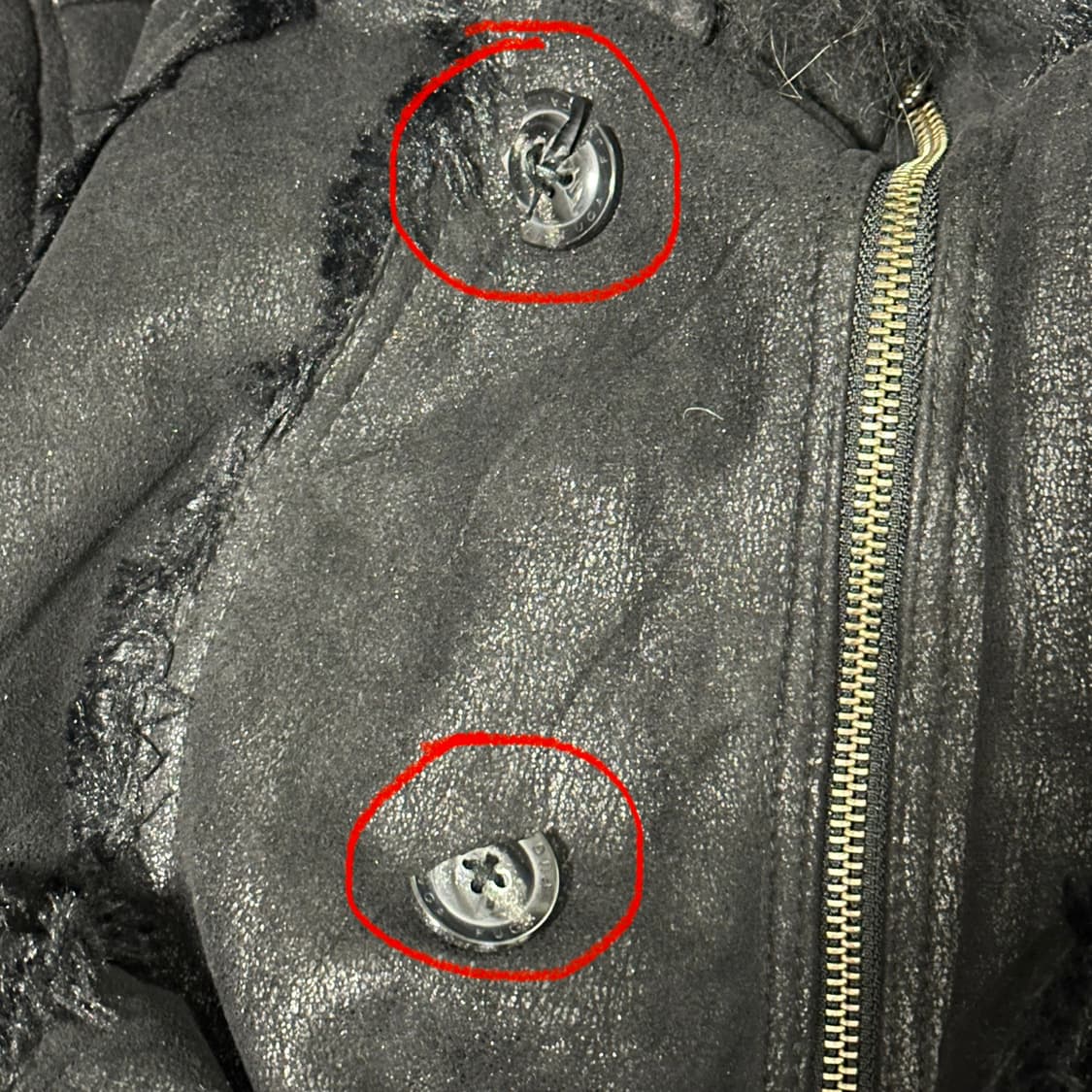 택포•빈티지 fuga 시어링 라쿤퍼 후드 n2b 무스탕 자켓 상품이미지7