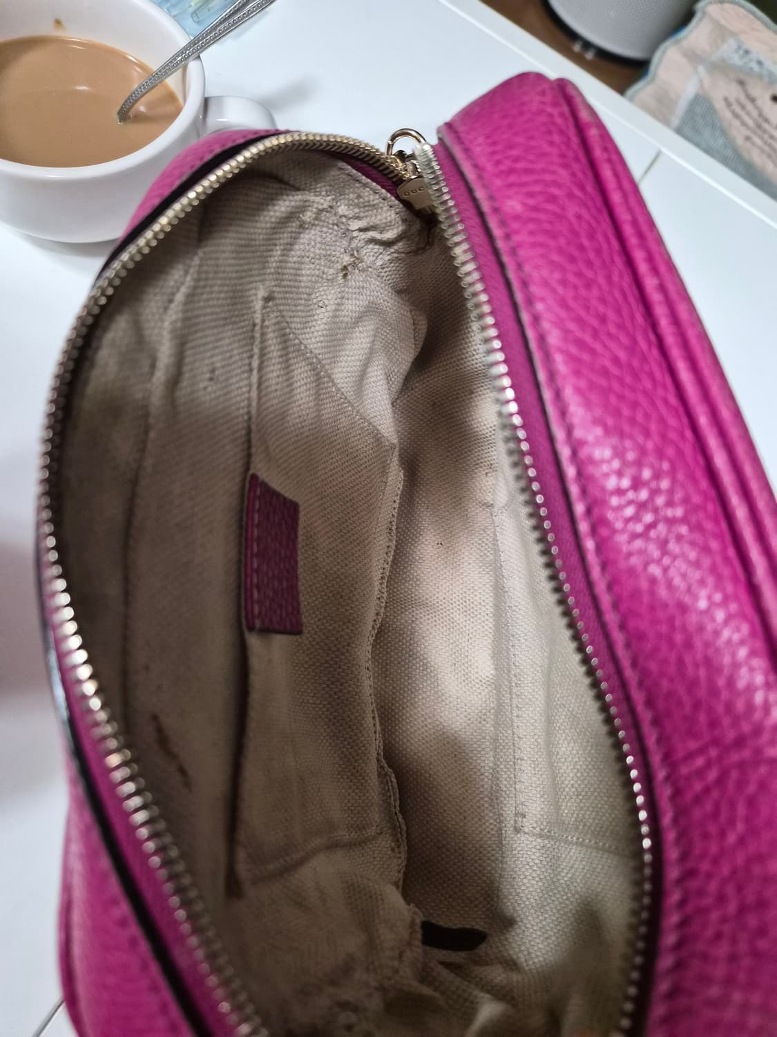 (정품) 구찌 디스코백 퍼플 (명품 여자 크로스백 가방 숄더백) 상품이미지5