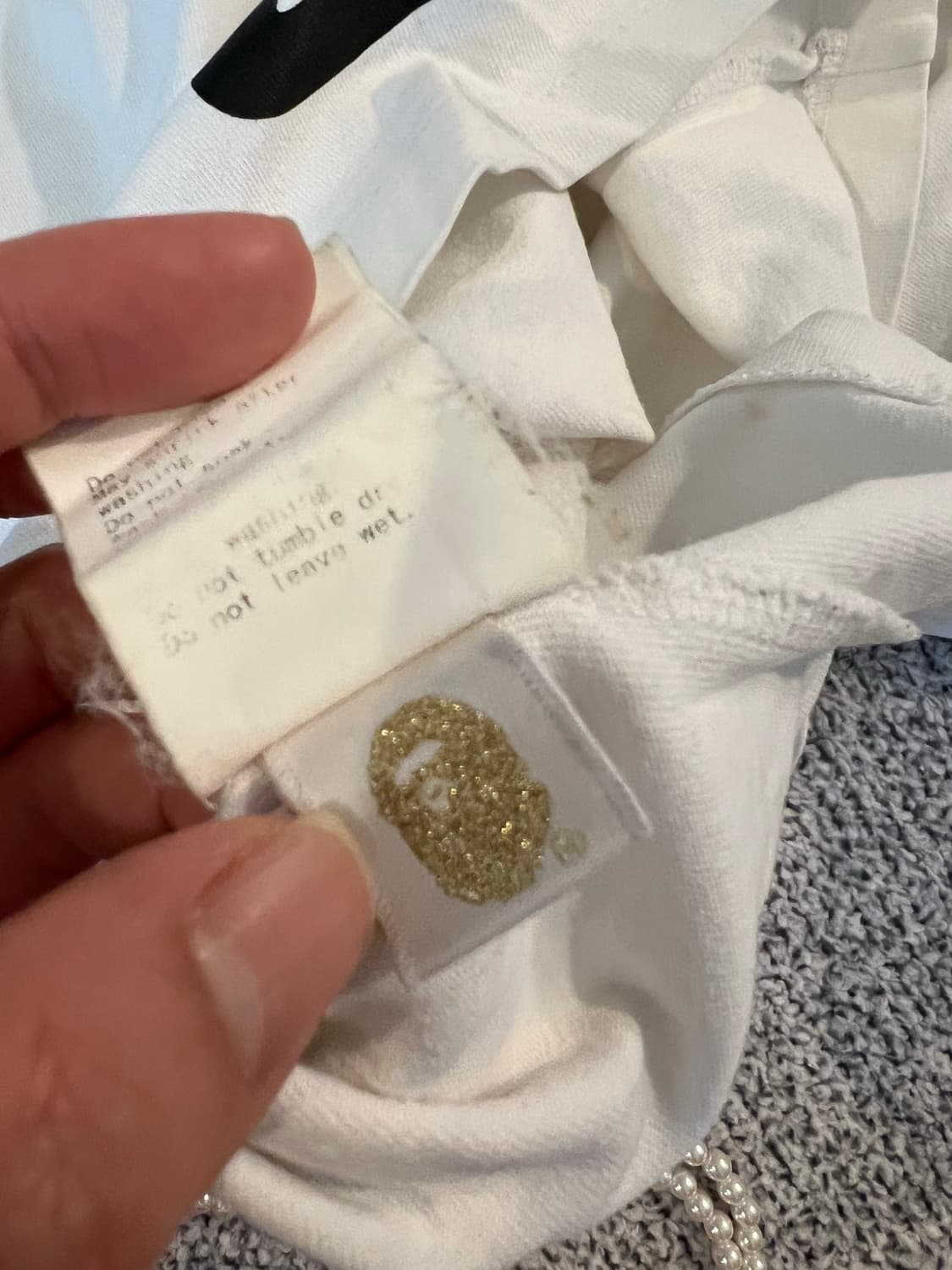 레드 컬러 카모 빅 에이프 헤드 롱슬리브티셔츠 상품이미지9