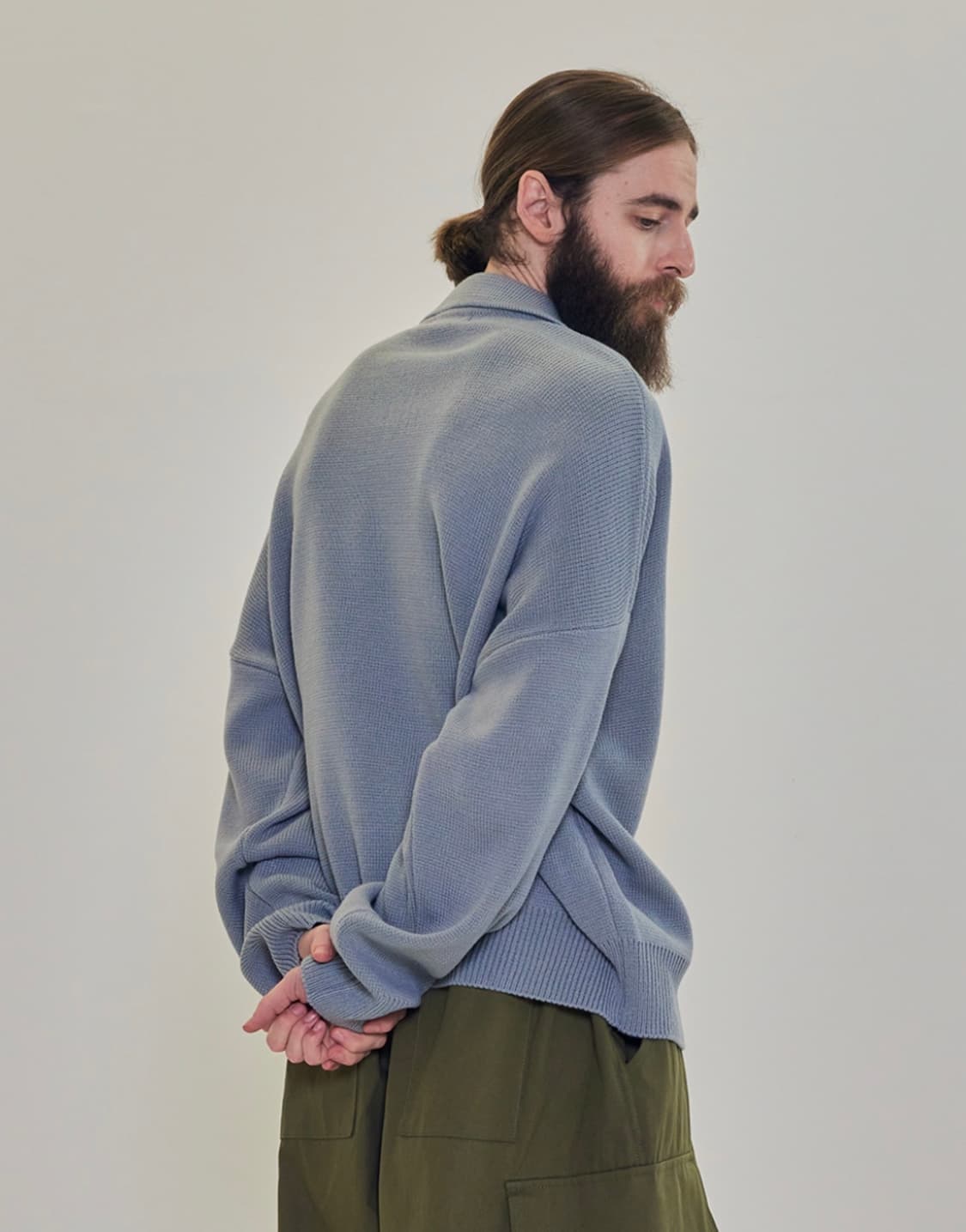 [새제품] 카고브로스 오버핏 니트 - 소라 상품이미지3