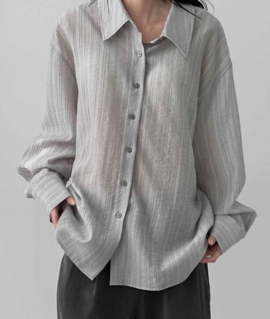 트리밍버드 시스루 스트랩 랩 팬츠 상품이미지4