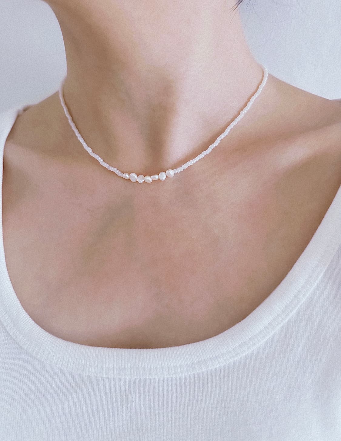 Soft pearl necklace 상품이미지1
