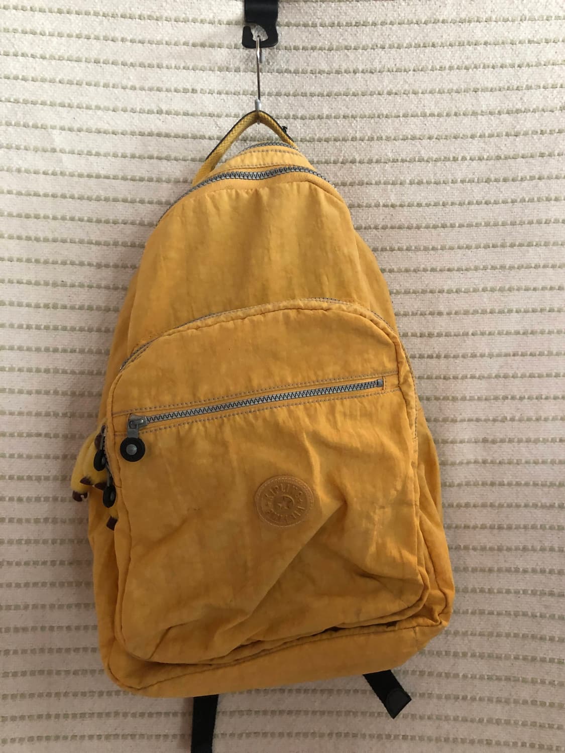 키플링 Y2K 나일론 옐로우 백팩 노트북 가방 상품이미지1