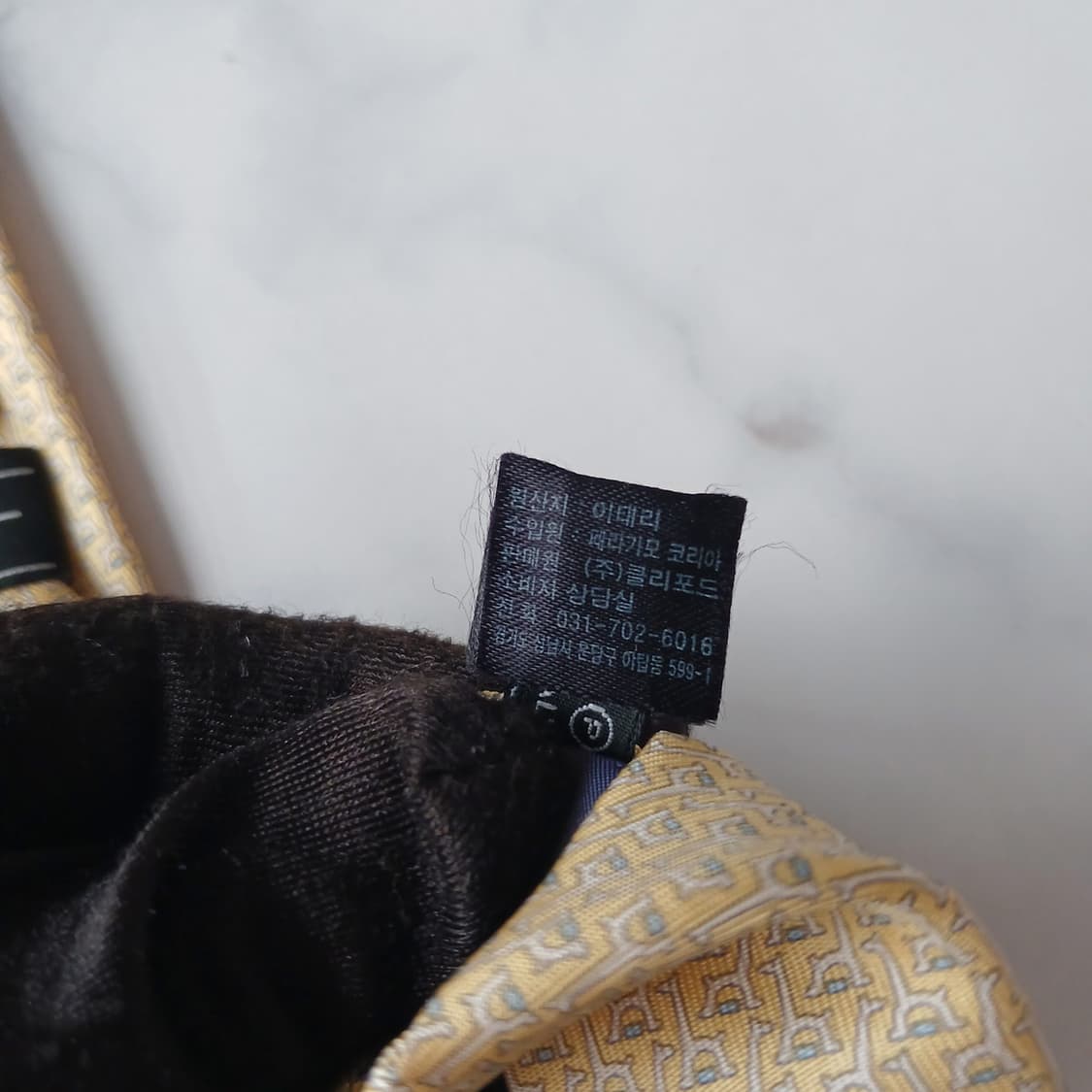 살바토레 페라가모 기린 간치니 패턴 넥타이 8.7cm A등급 A19807 상품이미지10