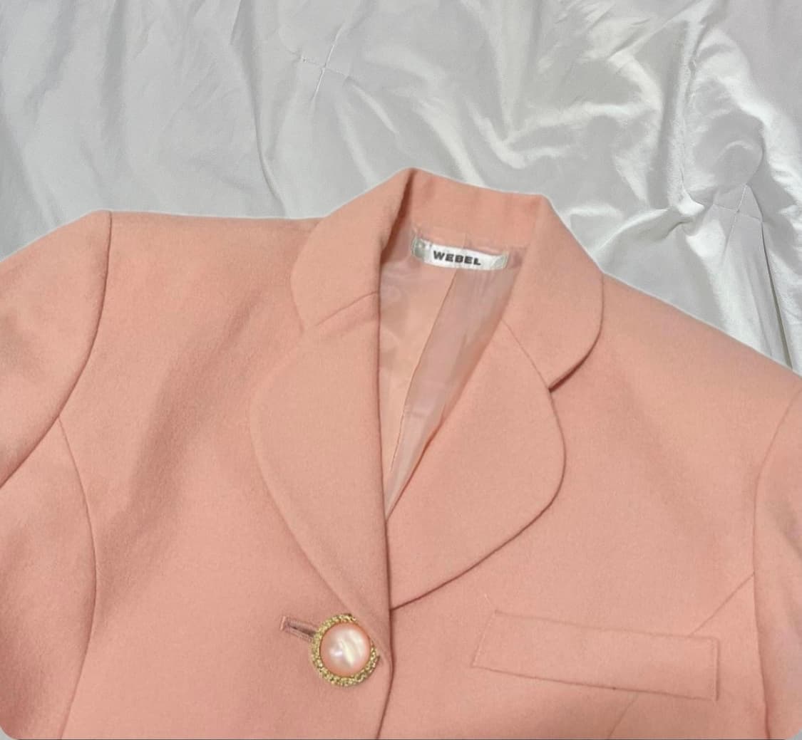 빈티지 ) 피치핑크 자켓 상품이미지1