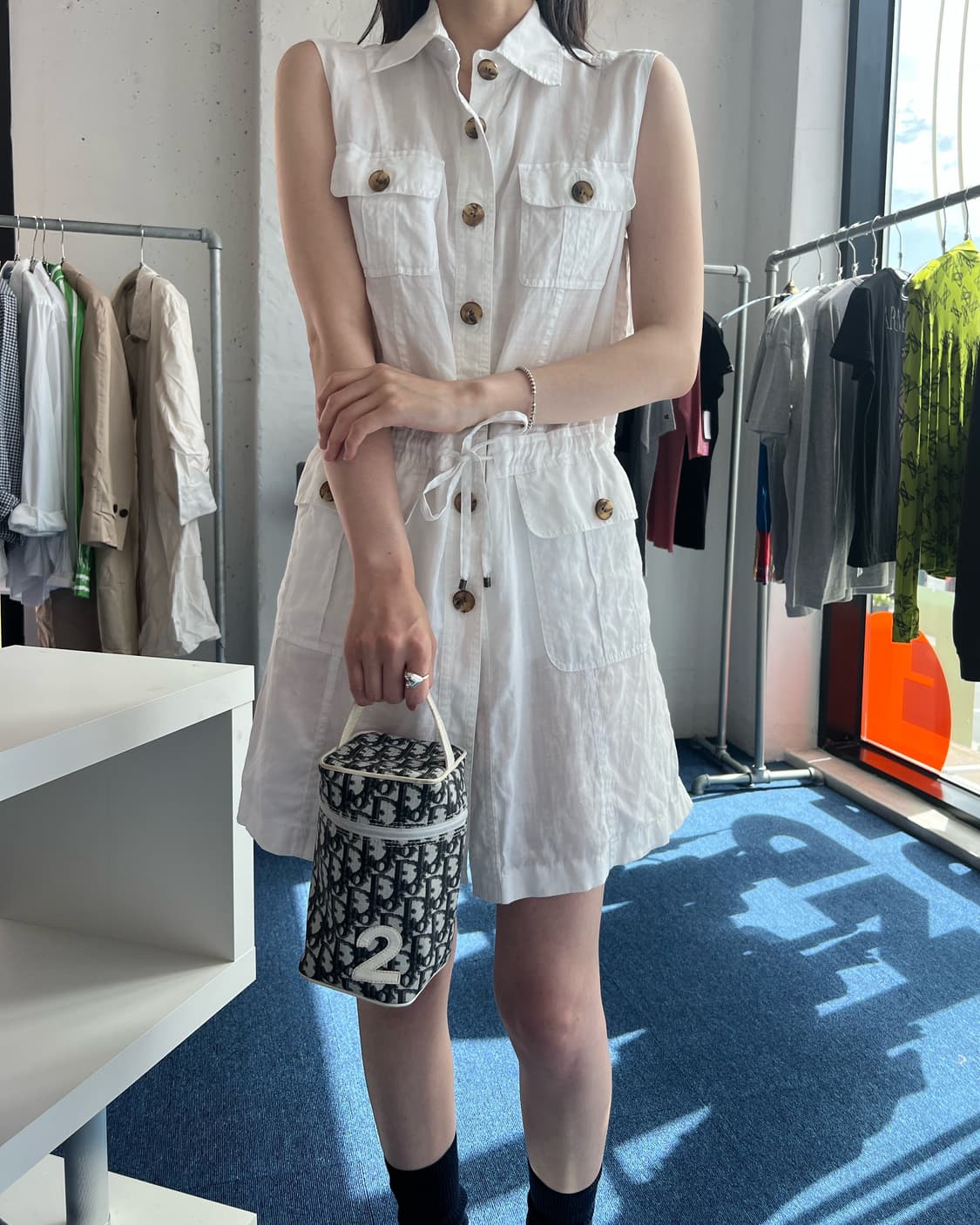 버버리 리넨 원피스 상품이미지7