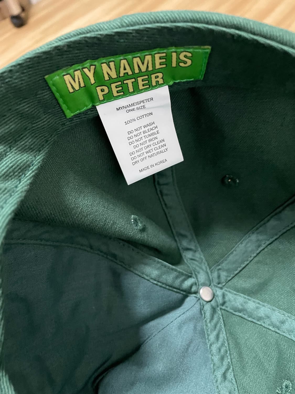 마이네임이즈피터 모자 상품이미지3