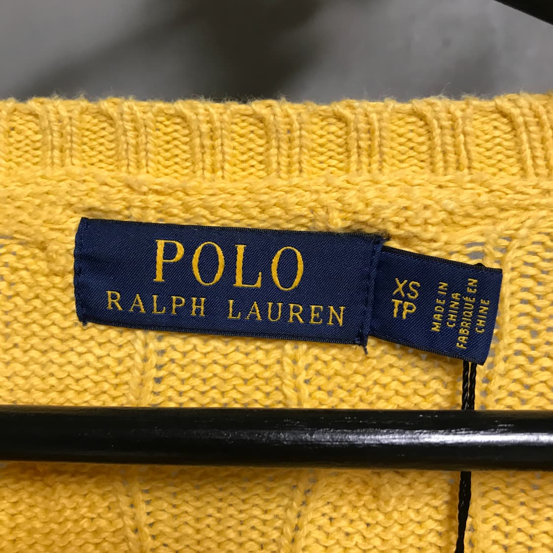폴로 랄프로렌 케이블 니트 옐로 XS 상품이미지5