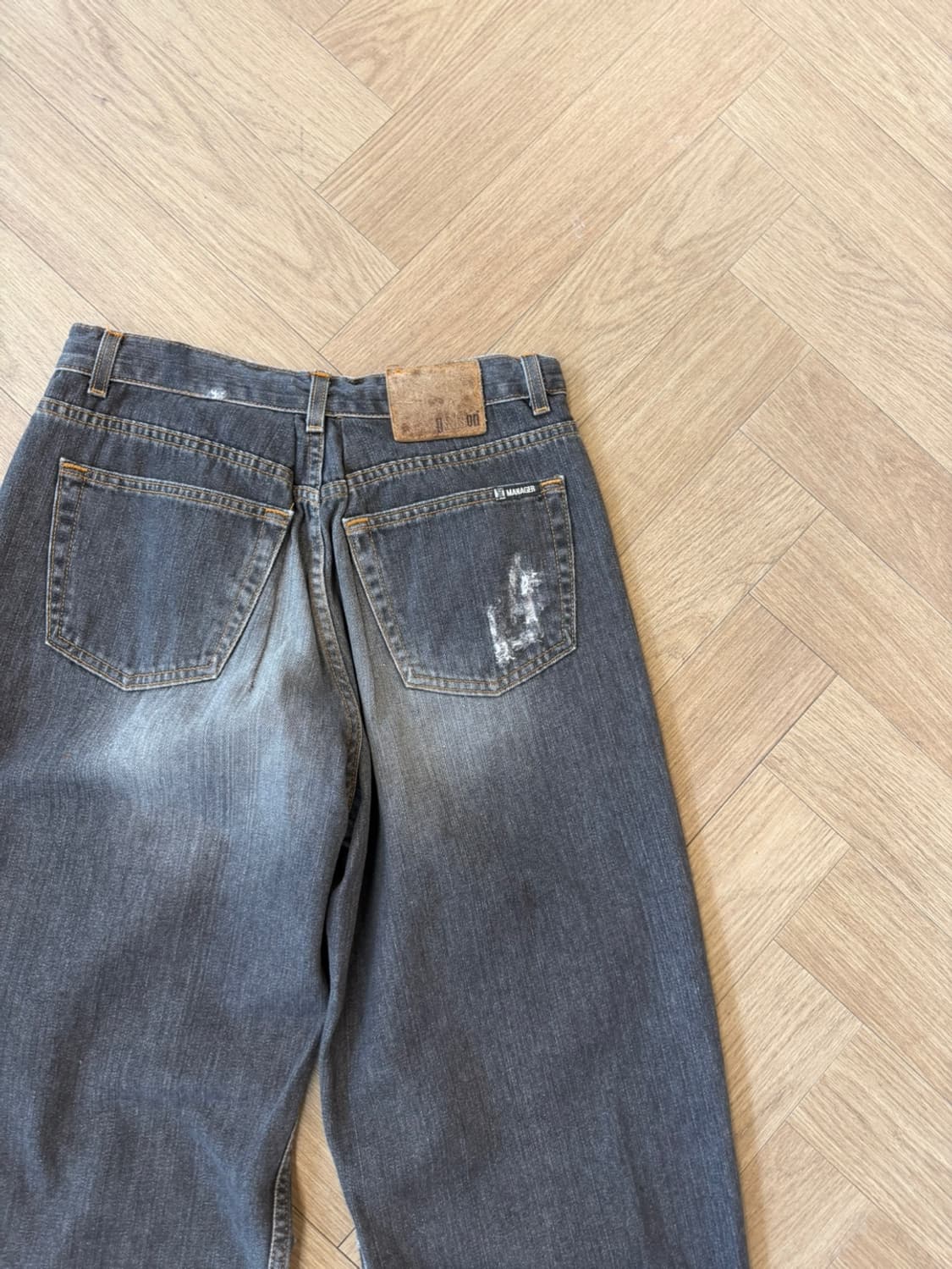 reworked black wash damage denim  상품이미지9