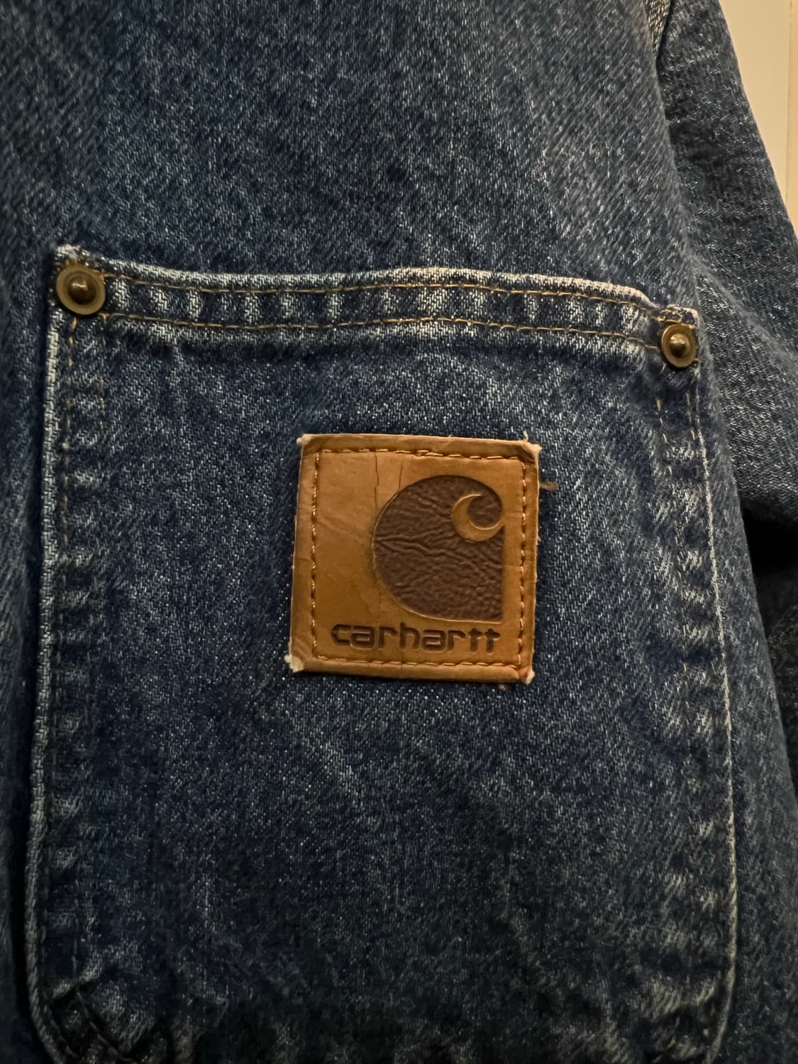 USA 칼하트 데님 초어 워크 자켓 상품이미지5