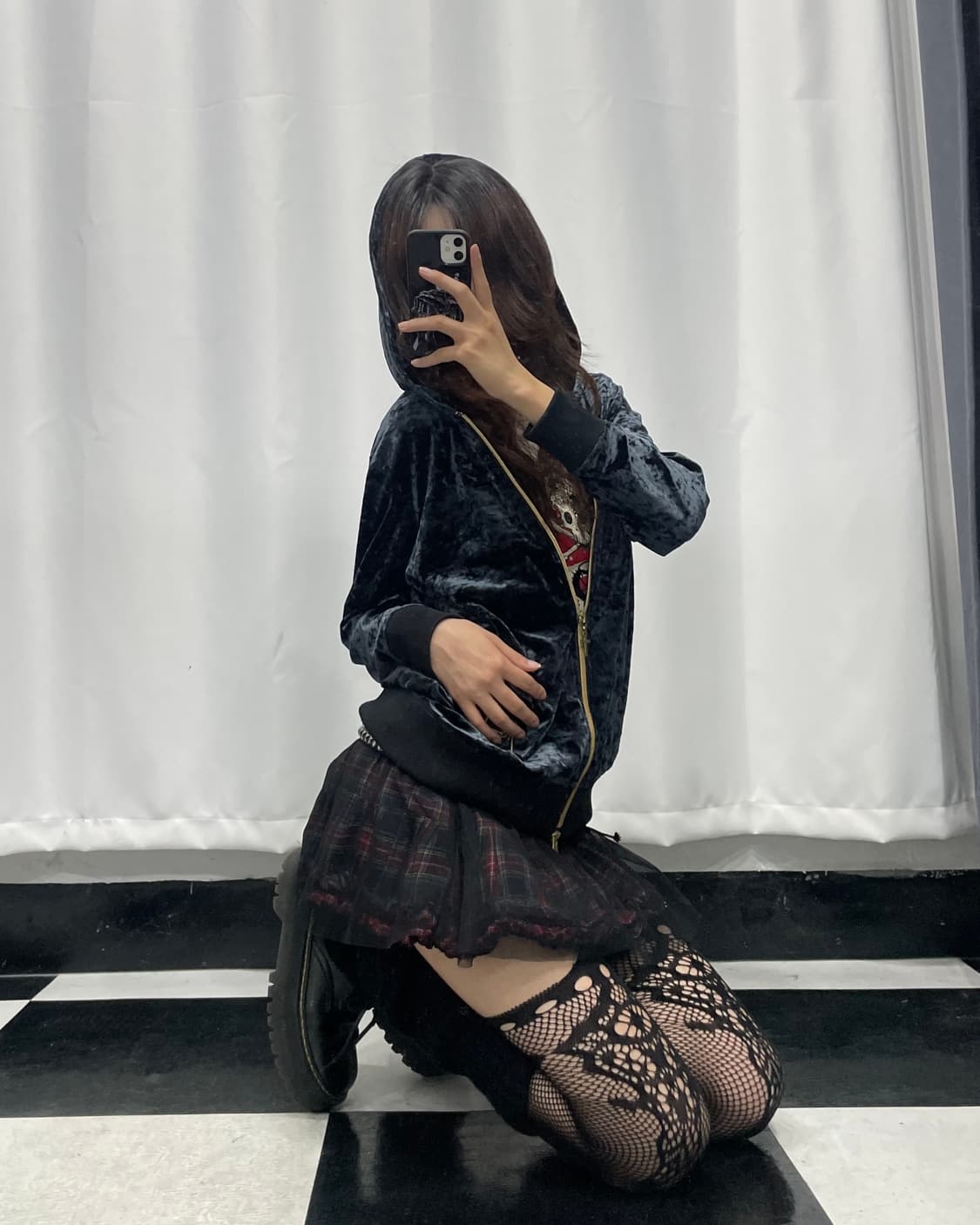 🎸블랙 벨벳 후디🎸 상품이미지1