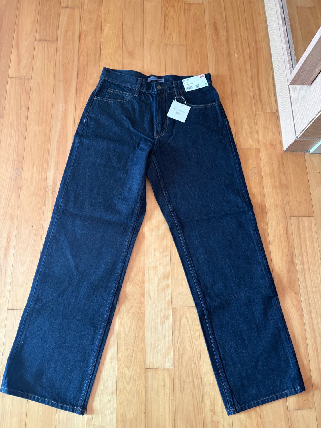 유니클로 X JW 앤더슨 스트레이트 진 68 블루 29사이즈 상품이미지2