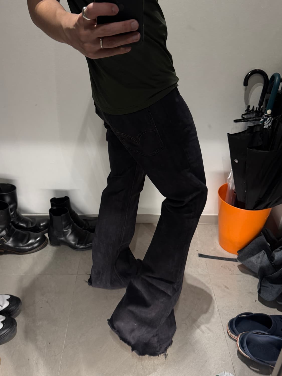 리바이스 70s 684 벨바텀 부츠컷 블랙염색 상품이미지4