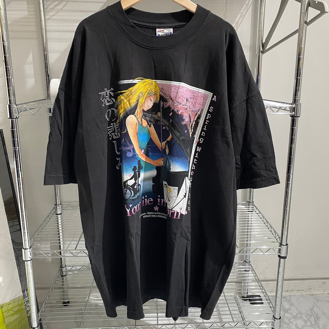 4월은 너의 거짓말 부틀렉 애니메이션 티셔츠 상품이미지1