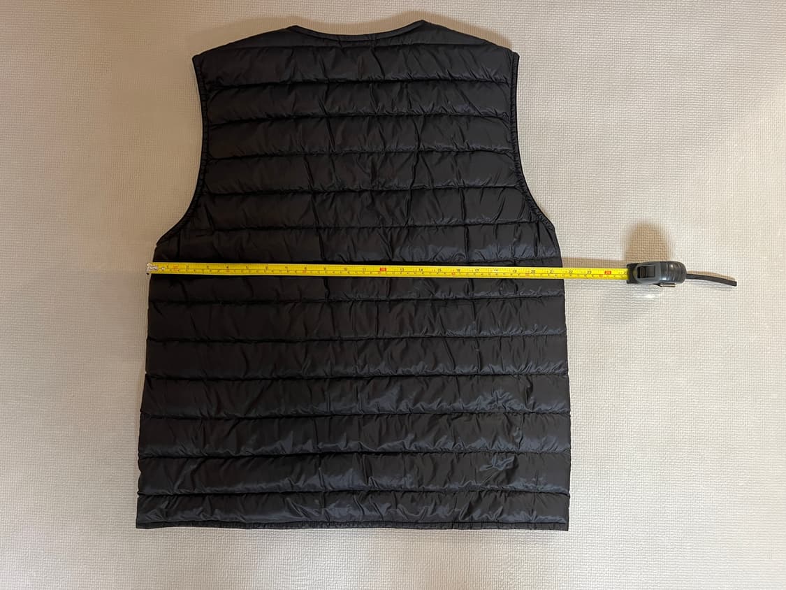 몽벨 수페리어 다운 라운드넥 800필 베스트 경량패딩(블랙) XL 상품이미지5