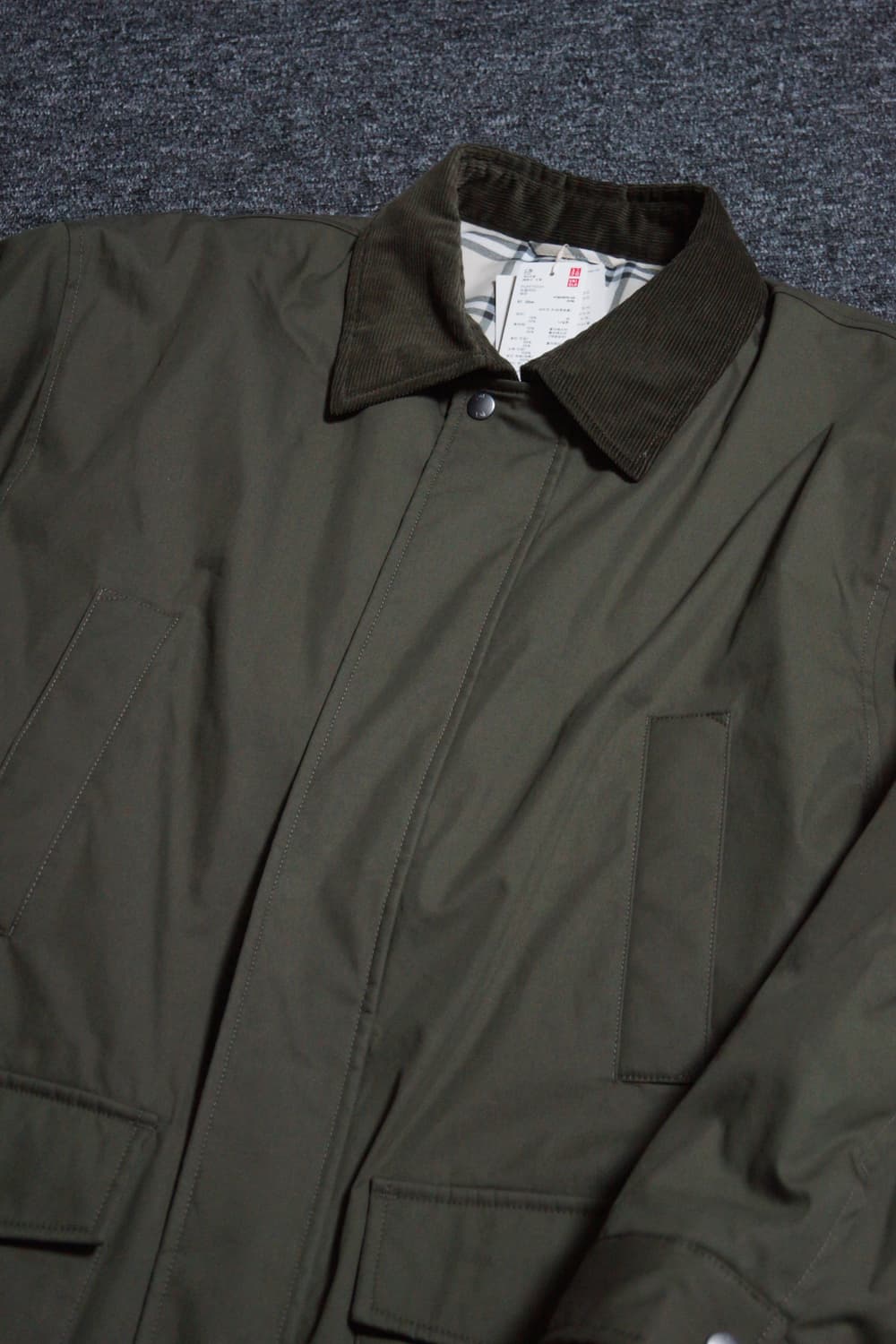 (4XL) 유니클로 JW앤더슨 테크 퍼프 자켓 올리브 상품이미지2