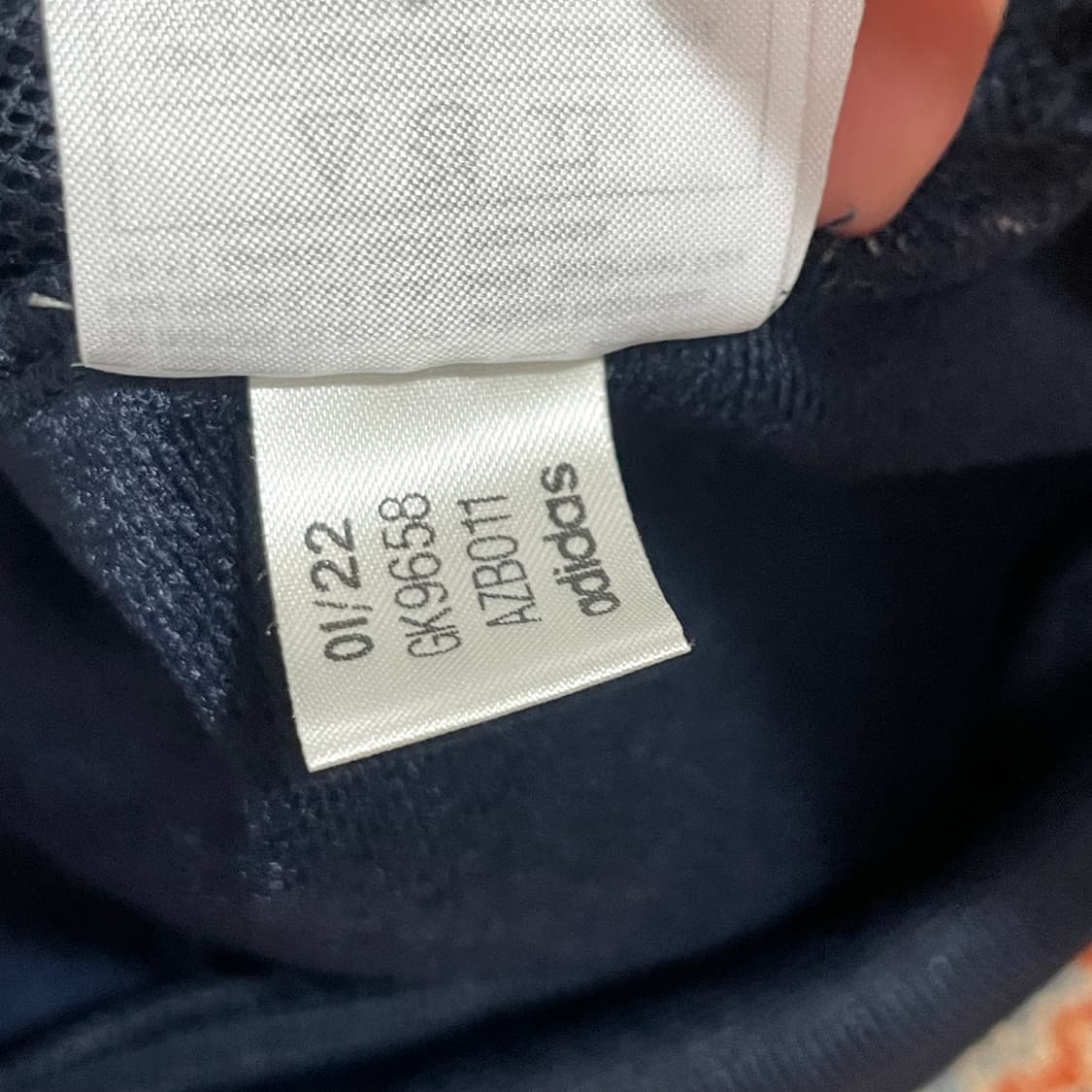 아디다스 삼각로고 네이비 기모 집업져지 자켓 남성XL 상품이미지5