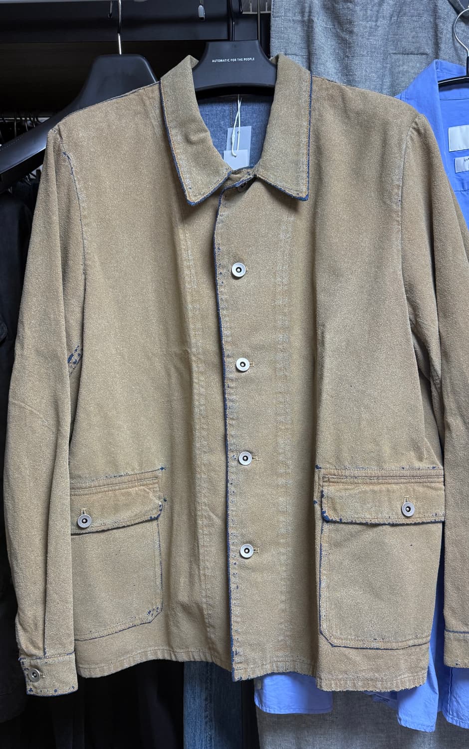 오토매틱포더피플 프렌치 워크 자켓 베이지 상품이미지3