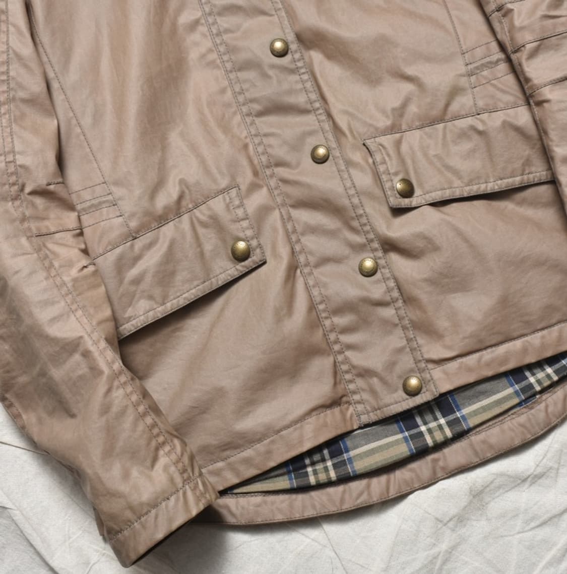 벨스타프 빈티지 구제 여성 기능성 코팅 점퍼 후드 자켓 N1084 상품이미지8