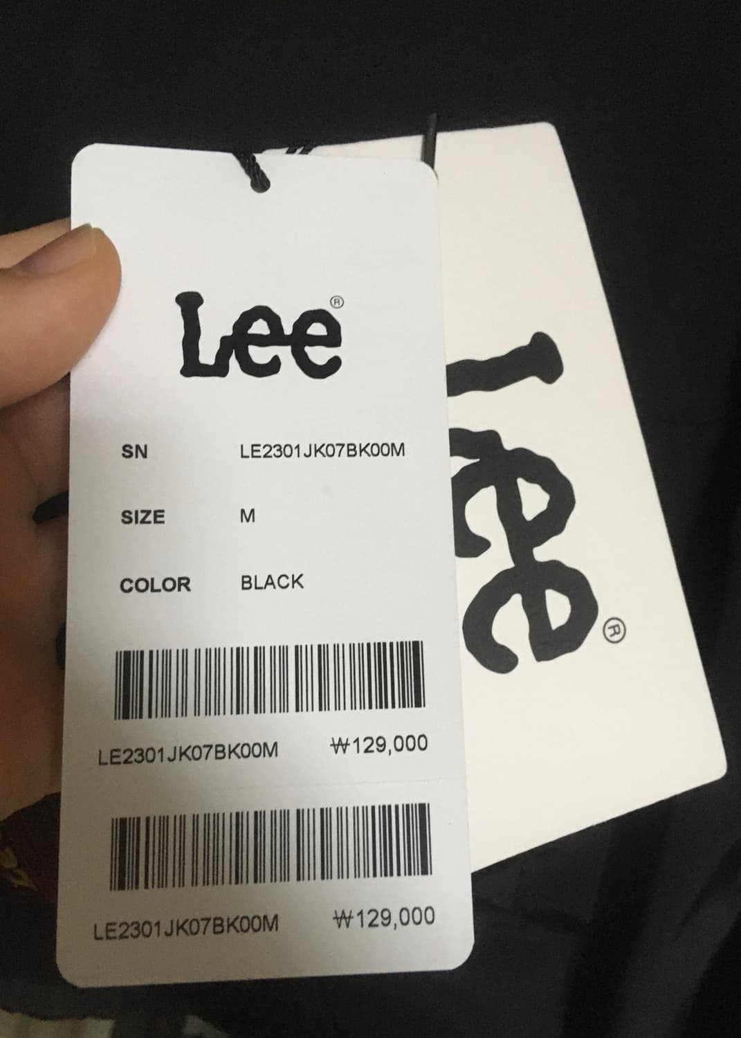 Lee 나일론 코치 자켓 블랙 판매합니다 상품이미지4
