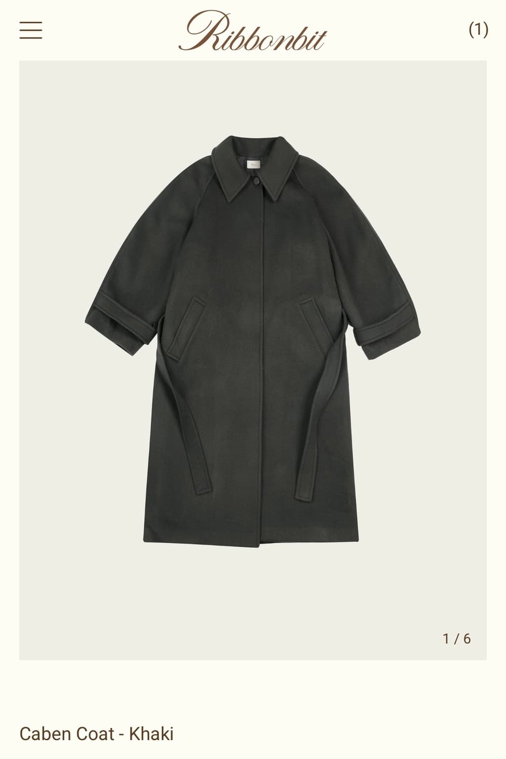 리본빛 카벤 코트 상품이미지1