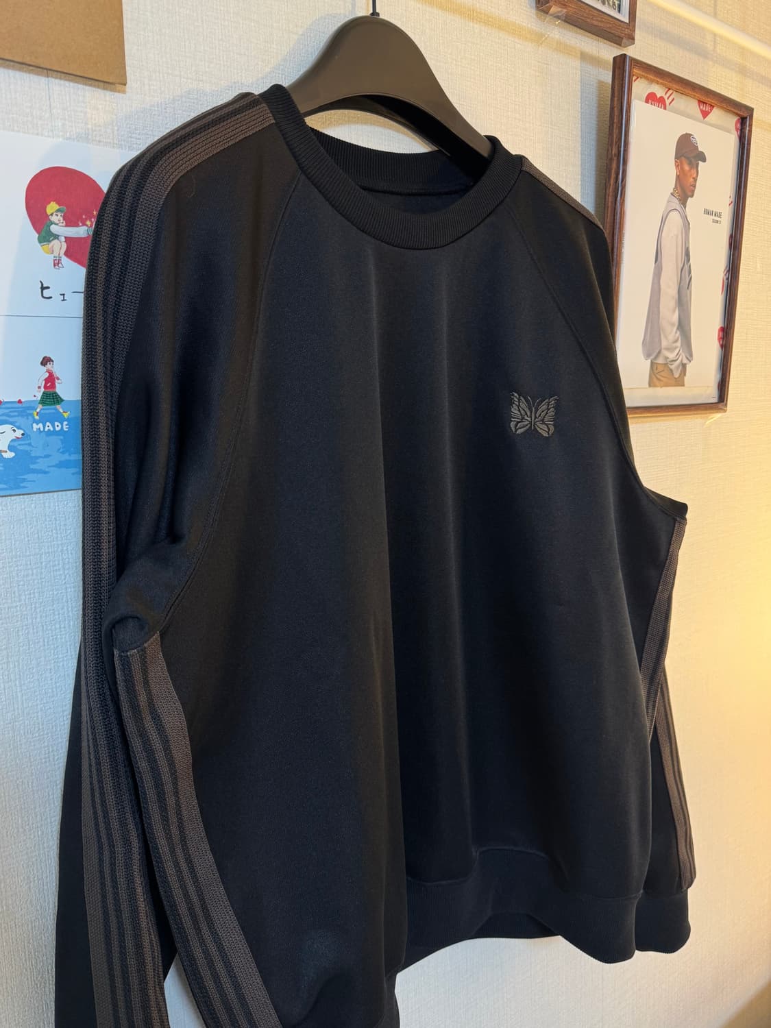 니들스 트랙 크루넥 폴리 스무스 블랙 상품이미지2