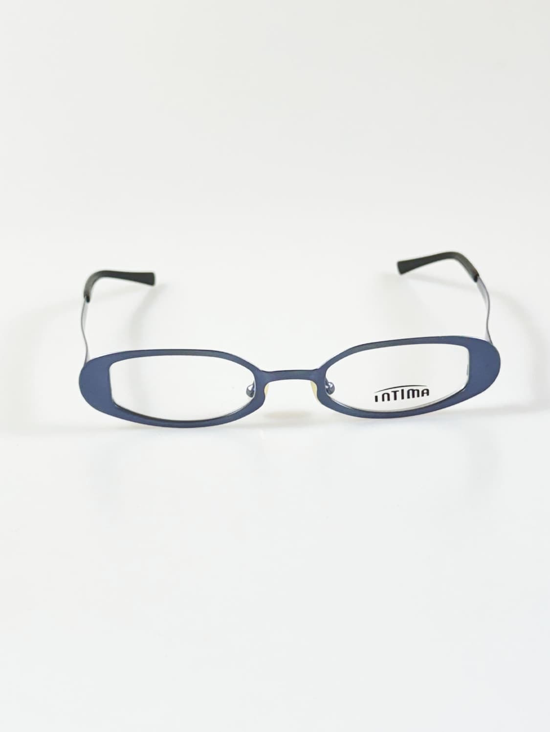 INTIMA 블루 메탈릭 스퀘어 빈티지 안경 상품이미지2