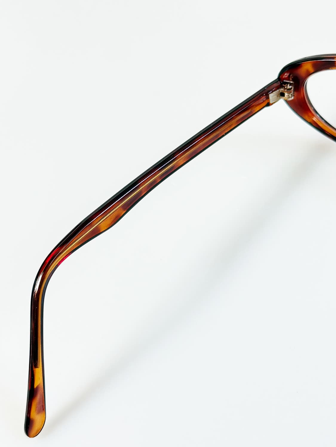 90s JOANNA 토터스쉘 세미 캣아이 뿔테 빈티지 안경 상품이미지7