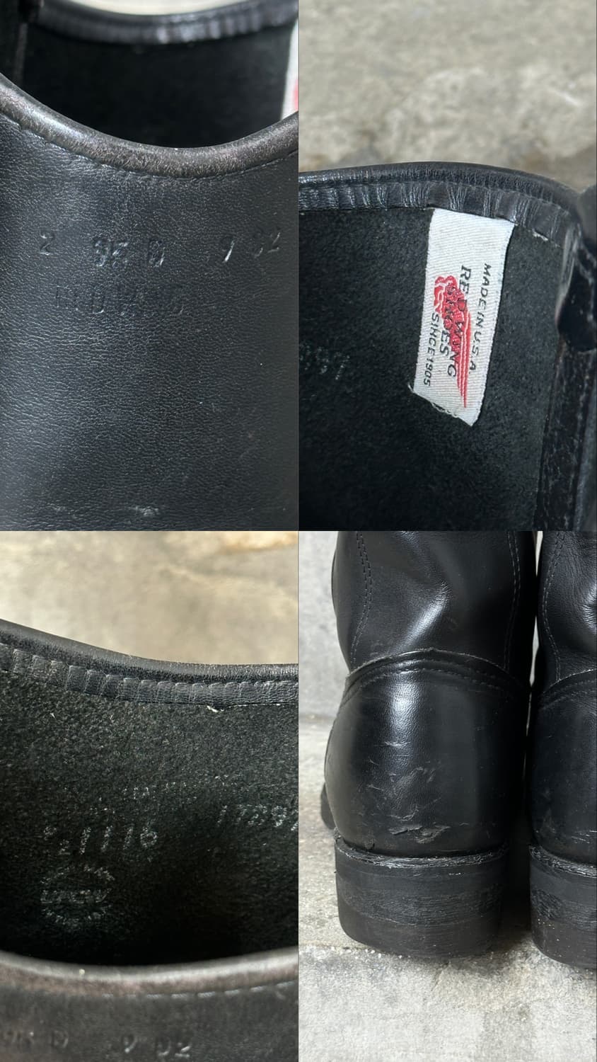 90's OG USA Made 레드윙 1116 페코스 레드윙 웨스턴 부츠 상품이미지9