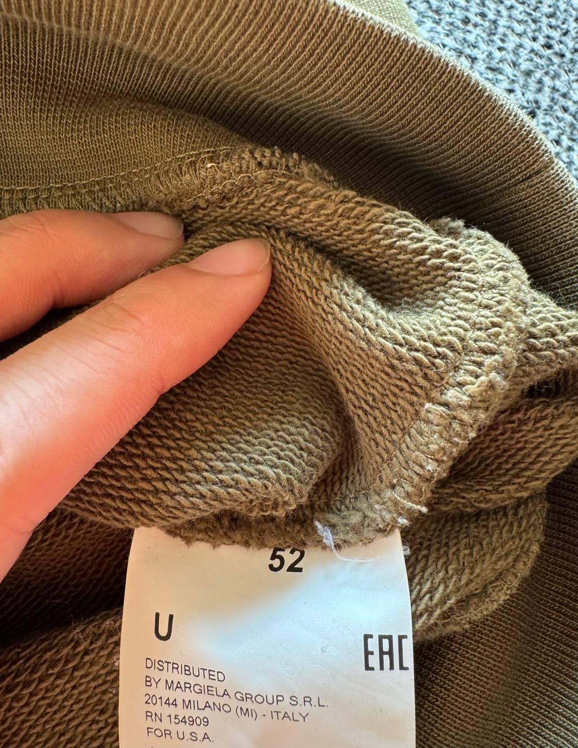 마르지엘라 엘보우패치 맨투맨 상품이미지3