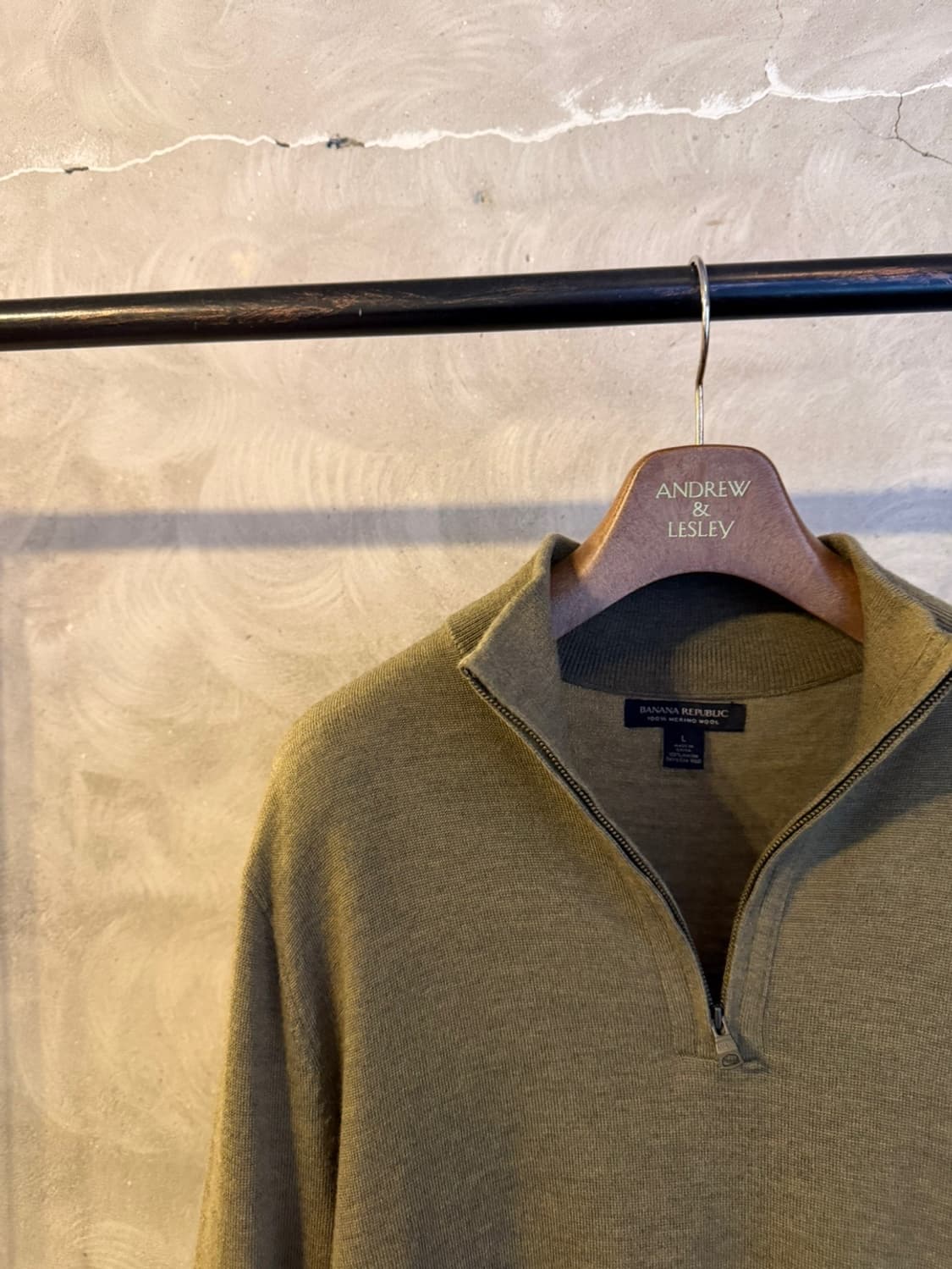 바나나 리퍼블릭 짚업 니트 100 상품이미지2