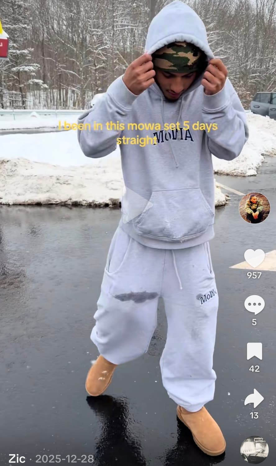 Mowalola 그레이 후드티 M 상품이미지2