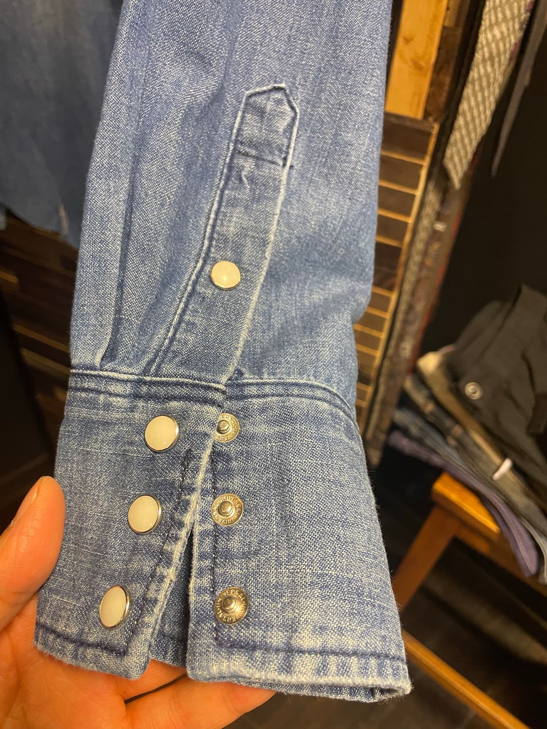 랭글러 웨스턴 데님셔츠 상품이미지6