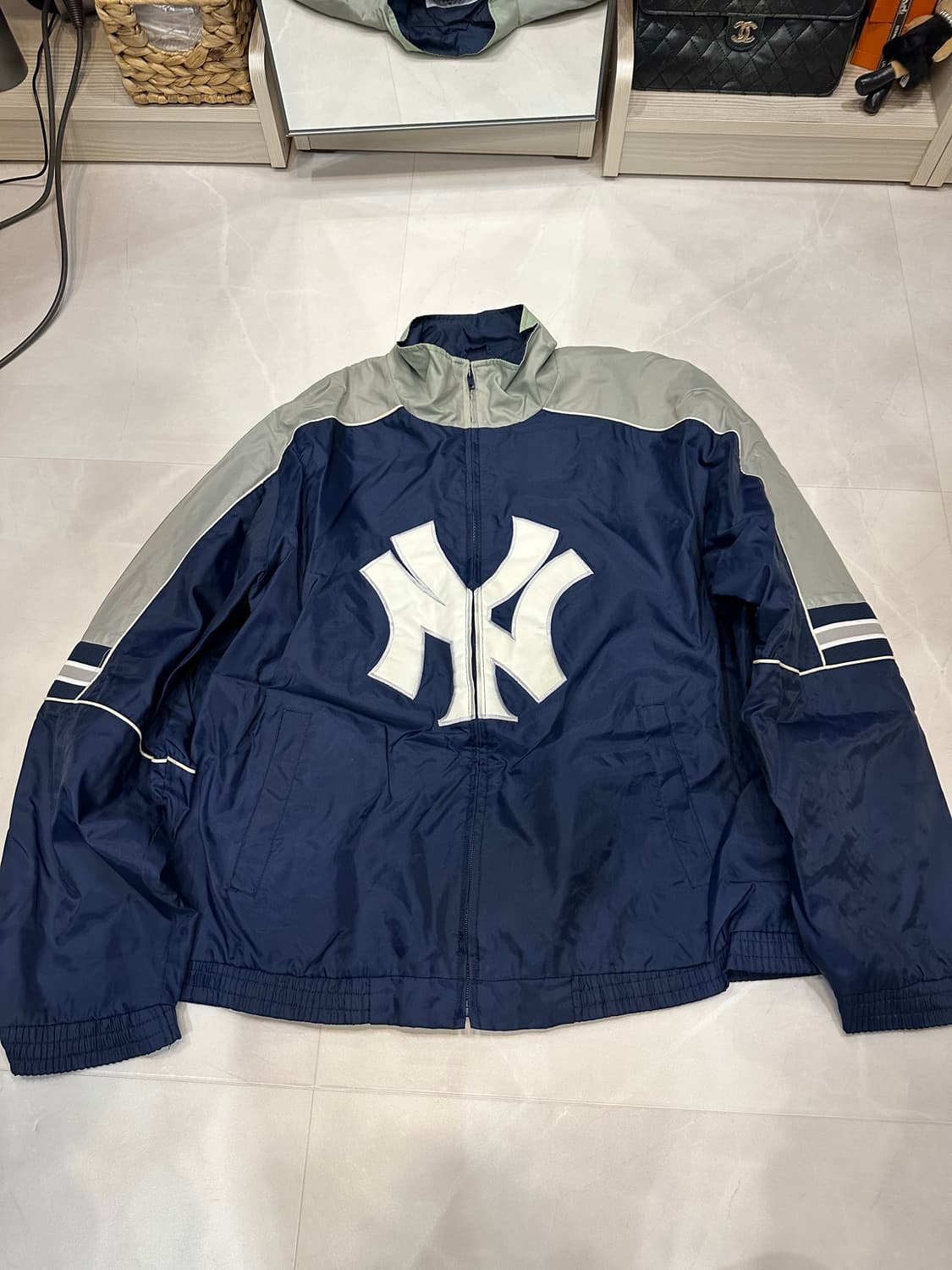 [L]90s 빈티지 마제스틱 뉴욕양키스 집업 바람막이 상품이미지1
