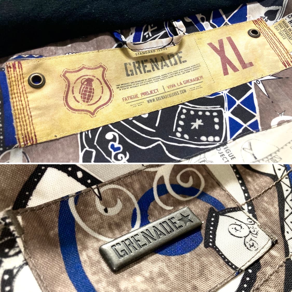 90s 그레네이드 grenade 오버핏 스키 보드 자켓 110-115 상품이미지6