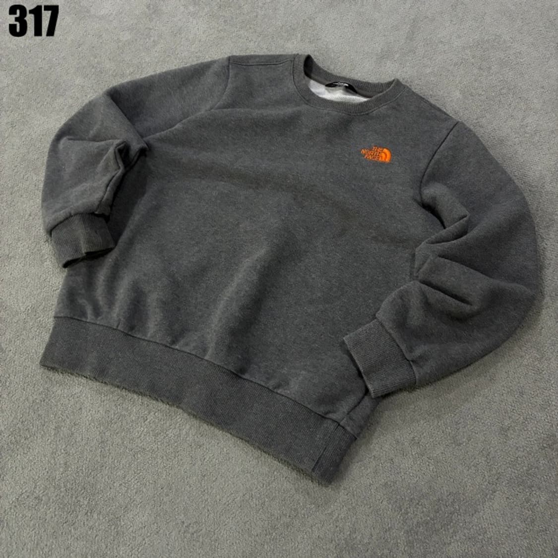 노스페이스 그레이 아동 맨투맨 상품이미지1