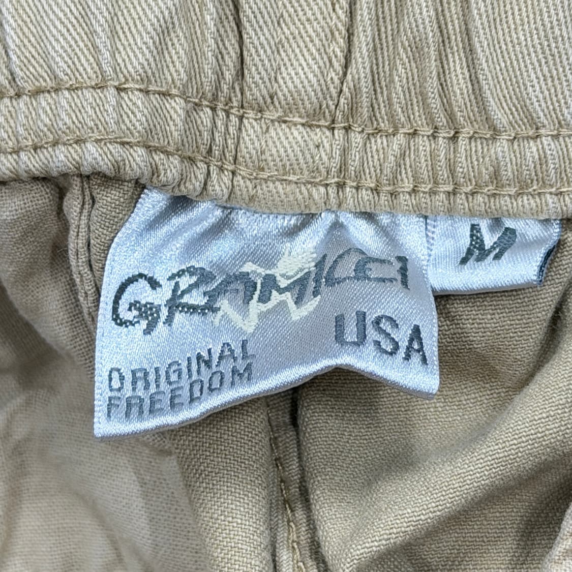 그라미치 벨트 코튼 팬츠 바지 베이지 M 상품이미지4