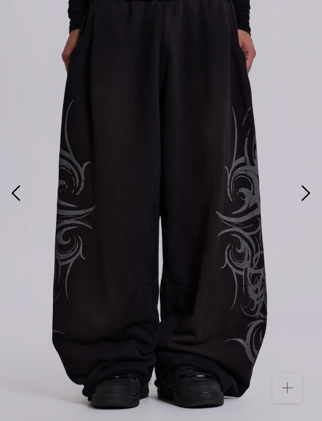 Jaded london Black Baggy Blade Joggers 상품이미지2