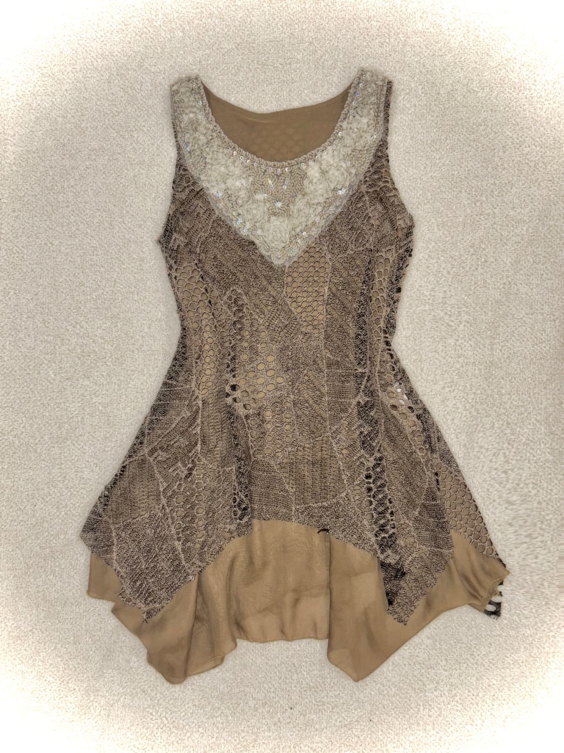 빈티지 그런지페어리 오리엔탈 언발크로셰원피스 히피페어리 큐빈티지 와이즈걸 상품이미지1